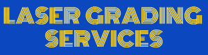 Laser Grading Services logo on blue background